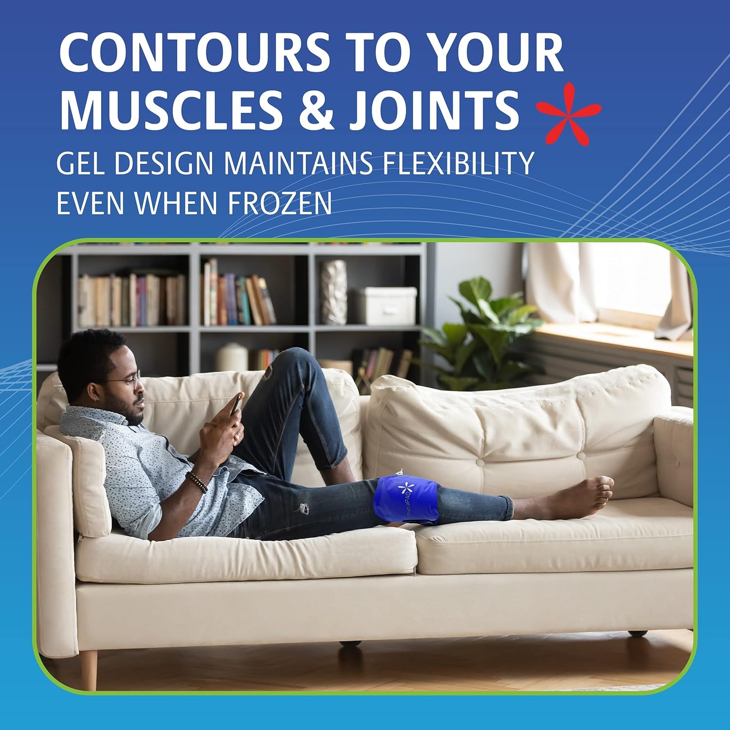 🔥 Crаzу Dеаlѕ TheraPAQ Ice Pack for Injury - 14x6 Hot & Cold Ice Packs for Injuries Reusable - Adjustable Gel Compress Wrap for Cramps, Back, Ankle, Knee, Shoulder - Help w/ Pain Relief for Athletes and Recovery