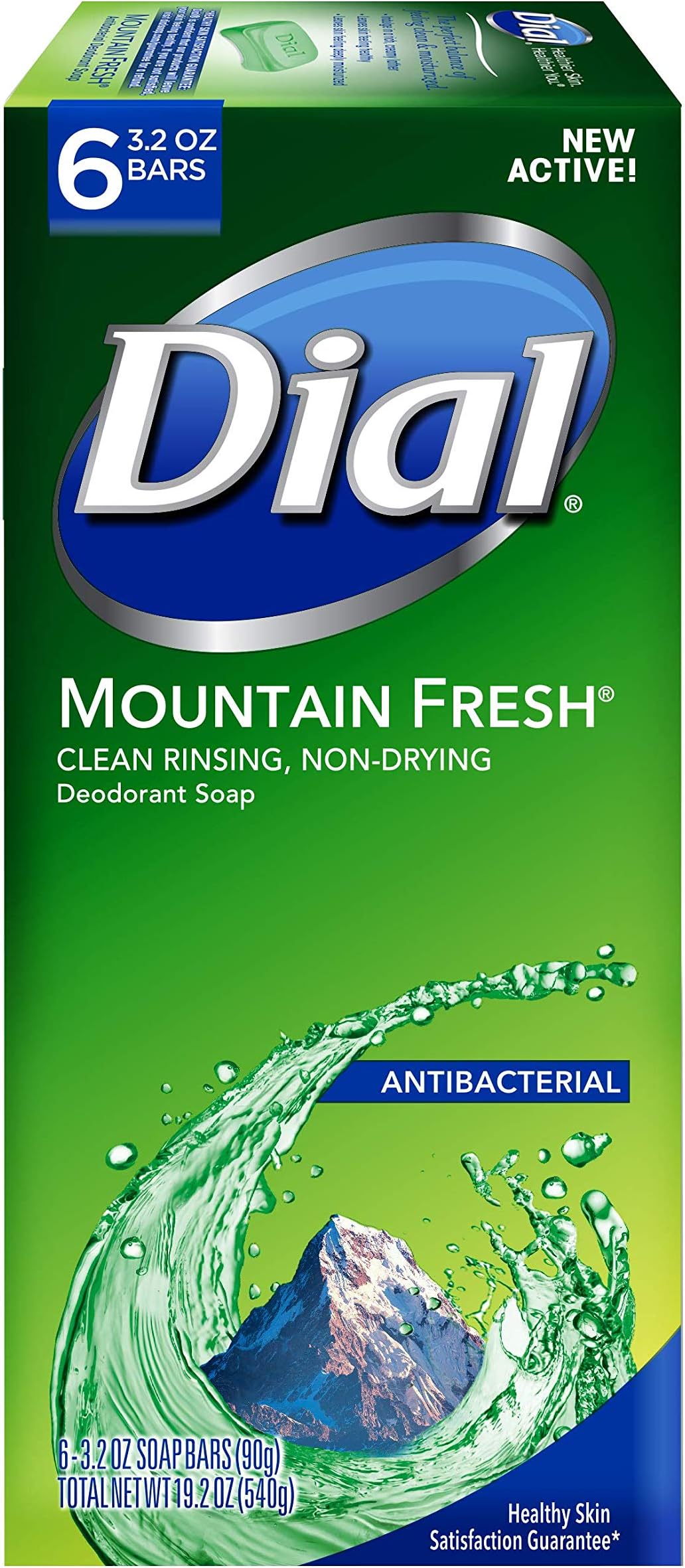 Antibacterial Bar Soap, Mountain Fresh, 3.2 Ounce, 6 Bars