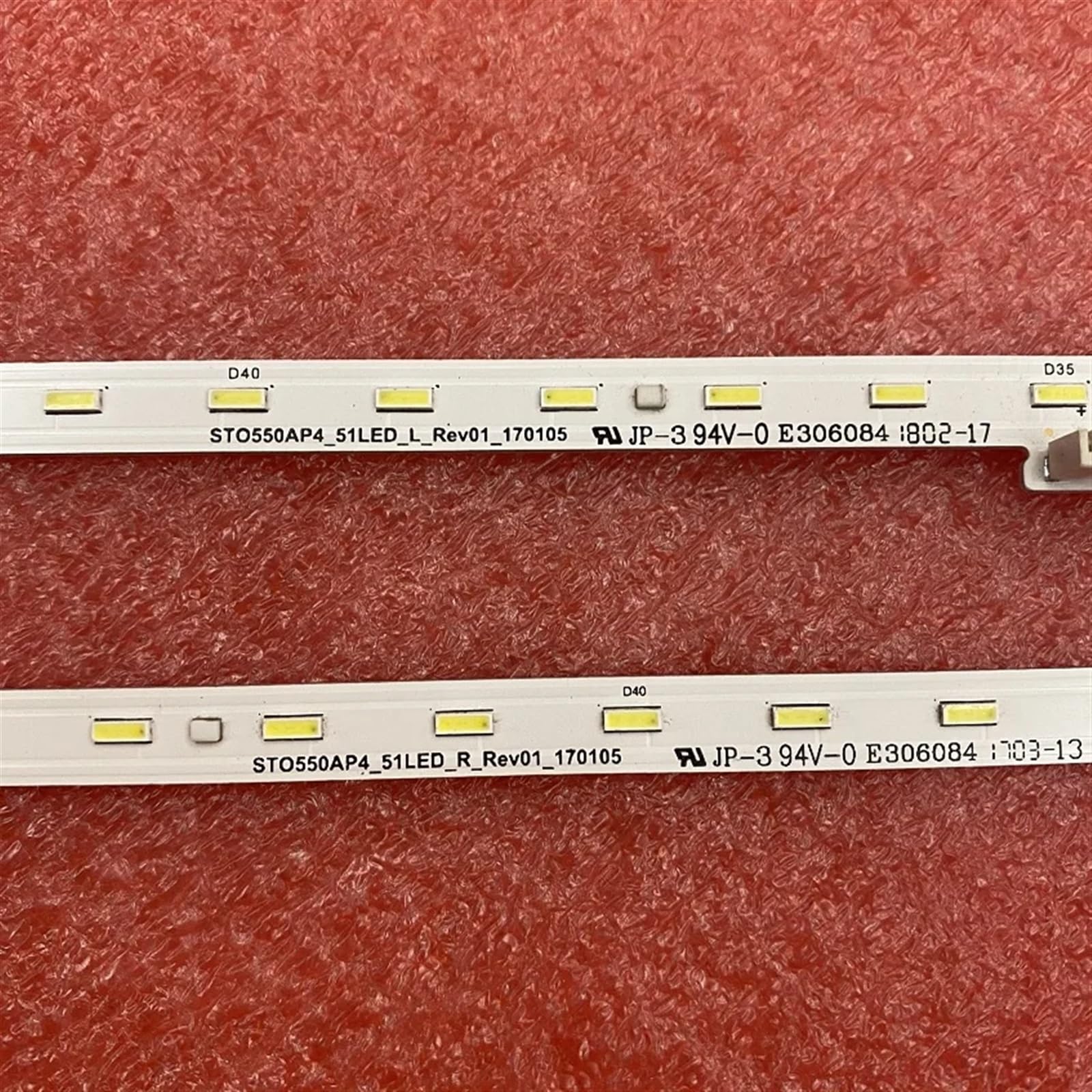 Striscia di retroilluminazione a LED(2) Compatibile for TV KD-55XE7003 KD-55XE7073 KD-55XE839 KD-55XE8599 KD55XE7003 KD55XE7073 734.02511.0001 V550QWSE06(2 Kit for 2 TV)