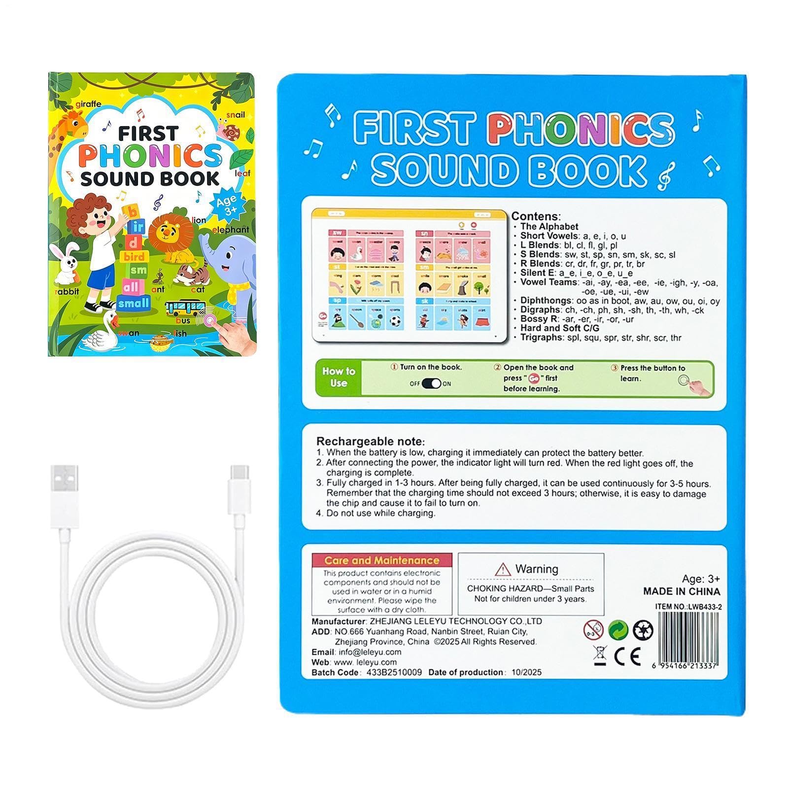 Libros de sonido de aprendizaje para niños que necesitan aprender inglés interactivo 8