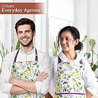 Vista 232 de Maison d' Hermine Delantal 100% de algodón para mujeres con bolsillo de cocina delantal de chef para hombres, decoración de Pascua