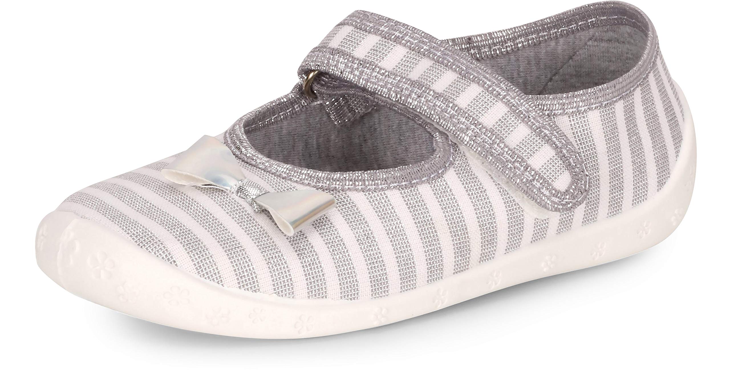 Ladeheid Hausschuhe Kinder Mädchen mit Klettverschluss, Atmungsaktive Kinderhausschuhe für Schule, Kindergarten und Zuhause LARW007