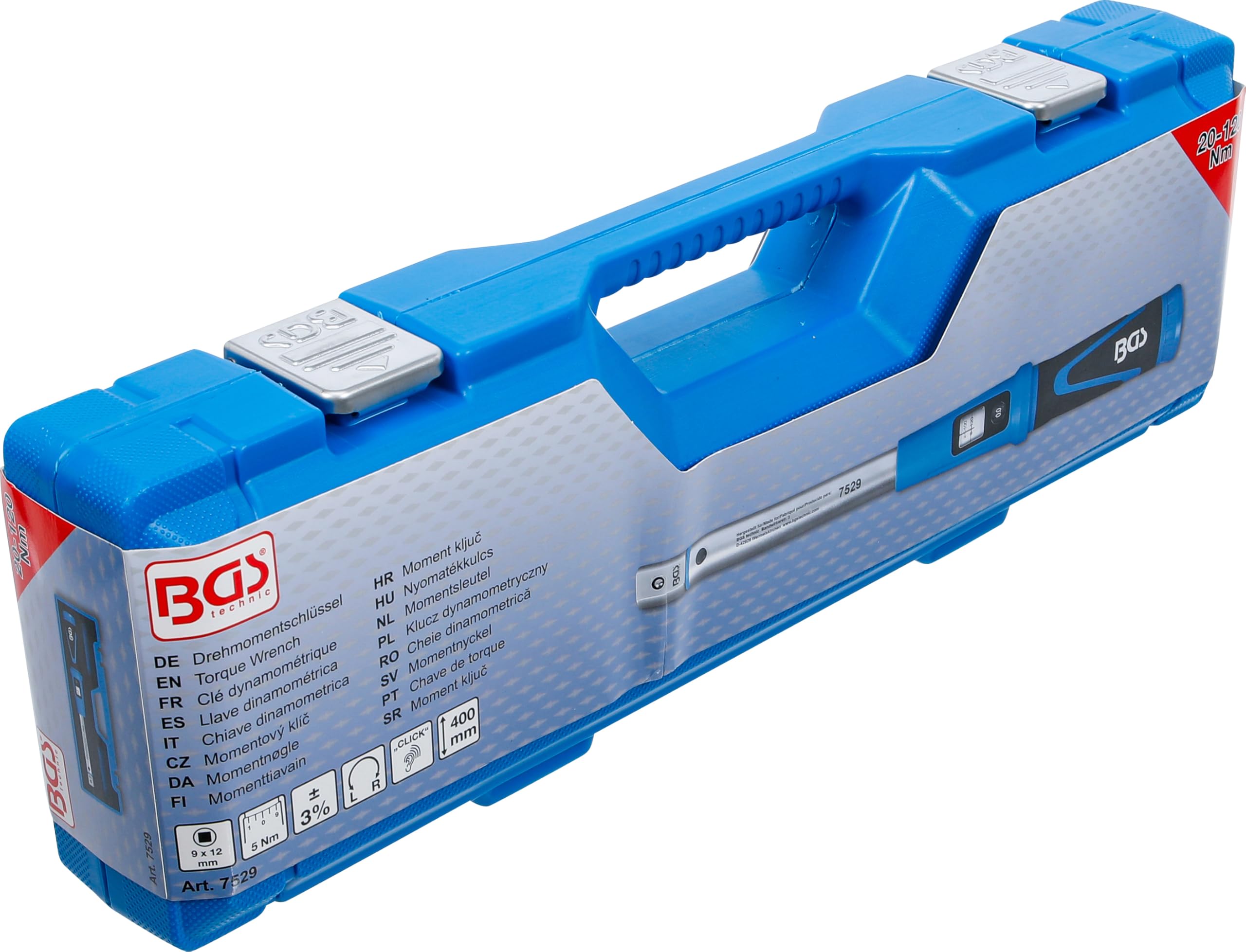 BGS 7529 | Llave dinamométrica | 20-120 Nm | para herramientas de inserción de 9 x 12 mm