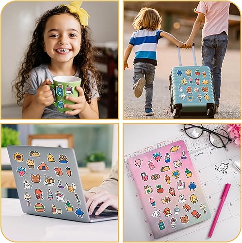 Miniatura 4 de 100 calcomanías de anime, calcomanías kawaii, paquete de calcomanías lindas para niños, impermeables, calcomanías de vinilo estéticas, calcomanías