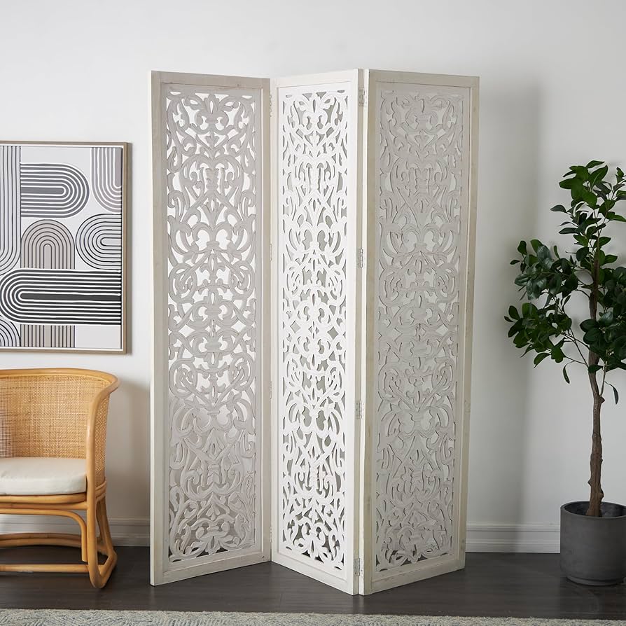 Amazon.com - Deco 79 Wooden Floral Handmade Room Divider