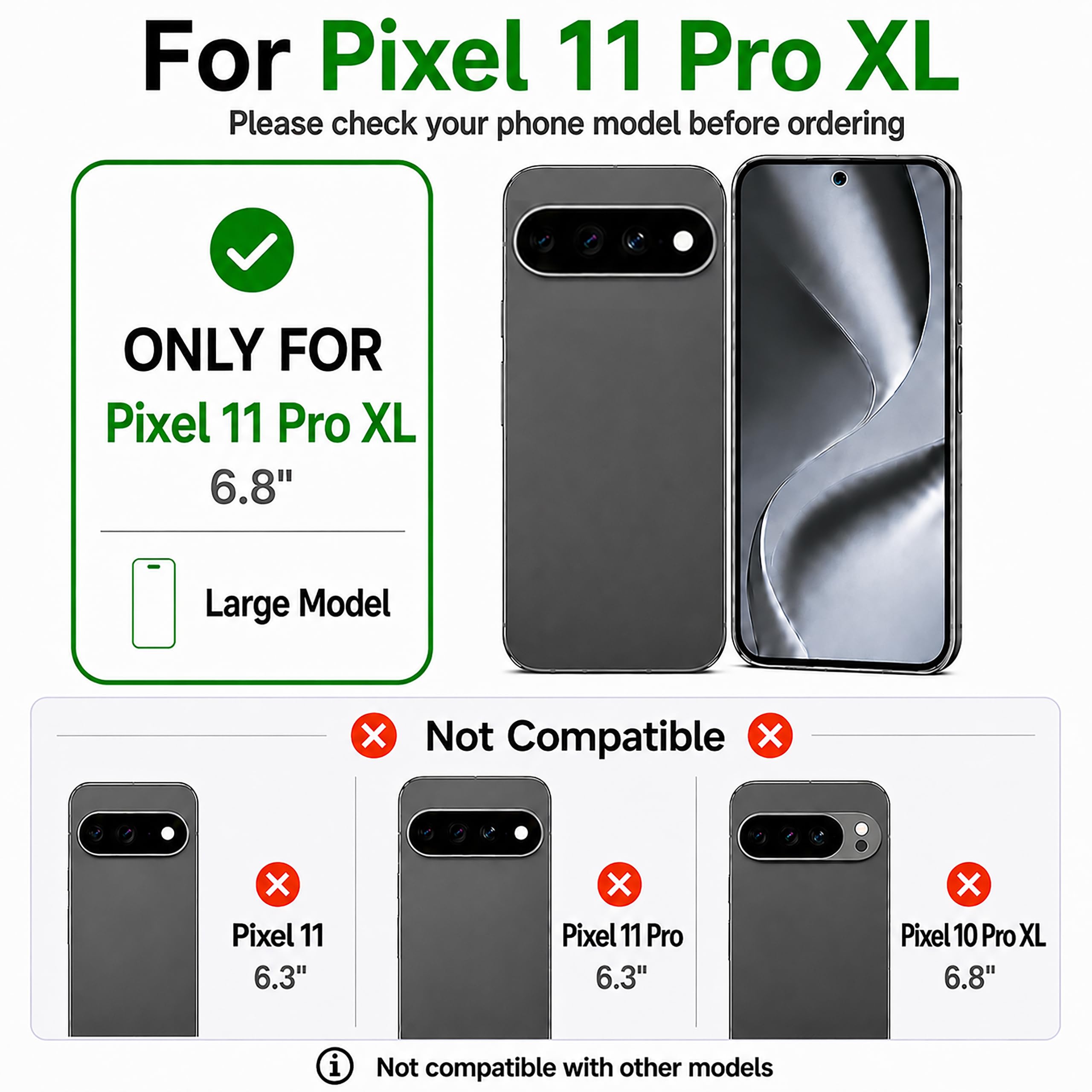 Sisyphy Custodia magnetica sottile per Google Pixel 11 Pro XL, in fibra di carbonio aramidica, 1500D