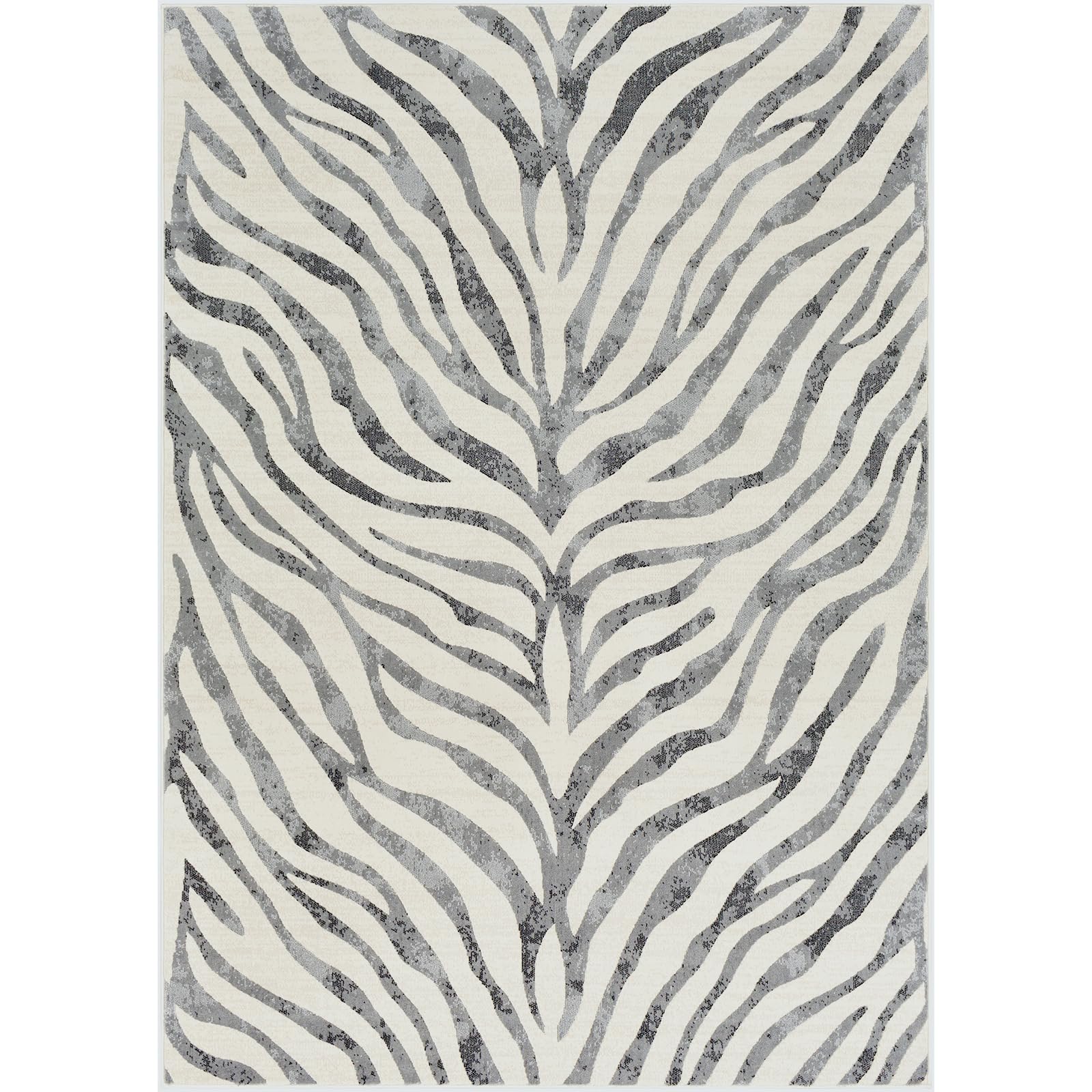 Livabliss Luanda Soggiorno Boho, grande camera da letto 120x170 cm – tappeto per sala da pranzo con motivo geometrico, soggiorno scandinavo moderno in grigio, nero e beige