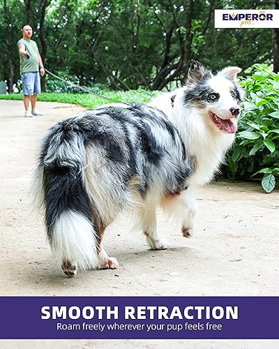 Miniatura 4 de Emperor Pets GN26 - Correa retráctil de 26 pies para perros grandes, hasta 110 libras, correa resistente retráctil de 26 pies, correas para perros