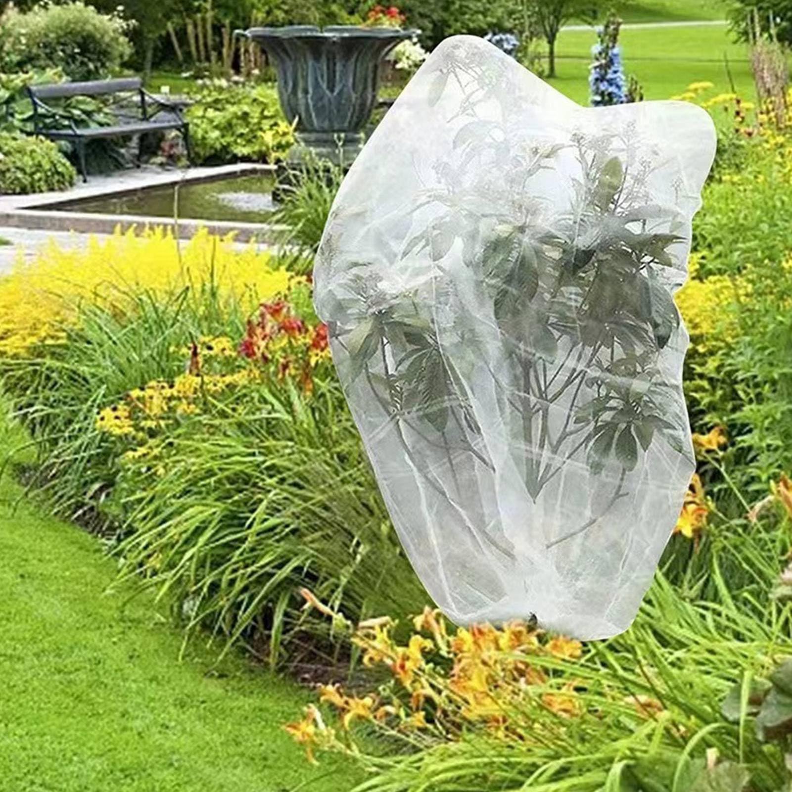 Cubierta de Malla de Barrera de Red de Jardín de Polietileno con Diseño de Cordón para Invernaderos, Viveros y Uso Agrícola, Pantalla Protectora de Plantas Reutilizable Ligera de (1,8 * 1,8 m)