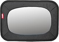 Vista 1 de Nuby Espejo de bebé para asiento trasero inastillable, color negro