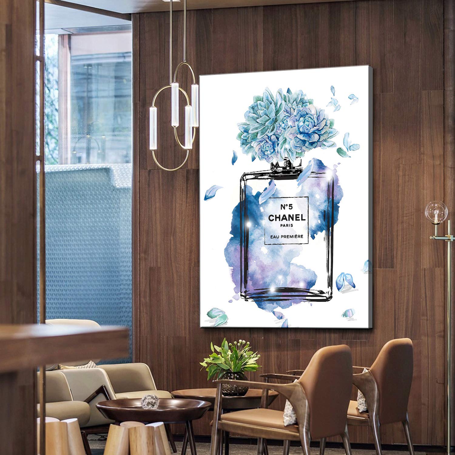 Amazon.co.jp: シャネル アートパネル 香水 ポスター アートパネル花