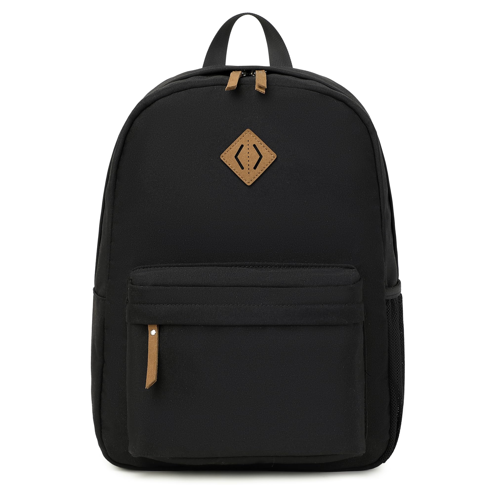 Backpack for Women Men,Lightweight Durable Water-Resistant Pack 15.6 Inch Laptop Sleeve,Work Travel,College Bookbag Casual Rucksack Daypack Outdoor,Gift Choice,Black