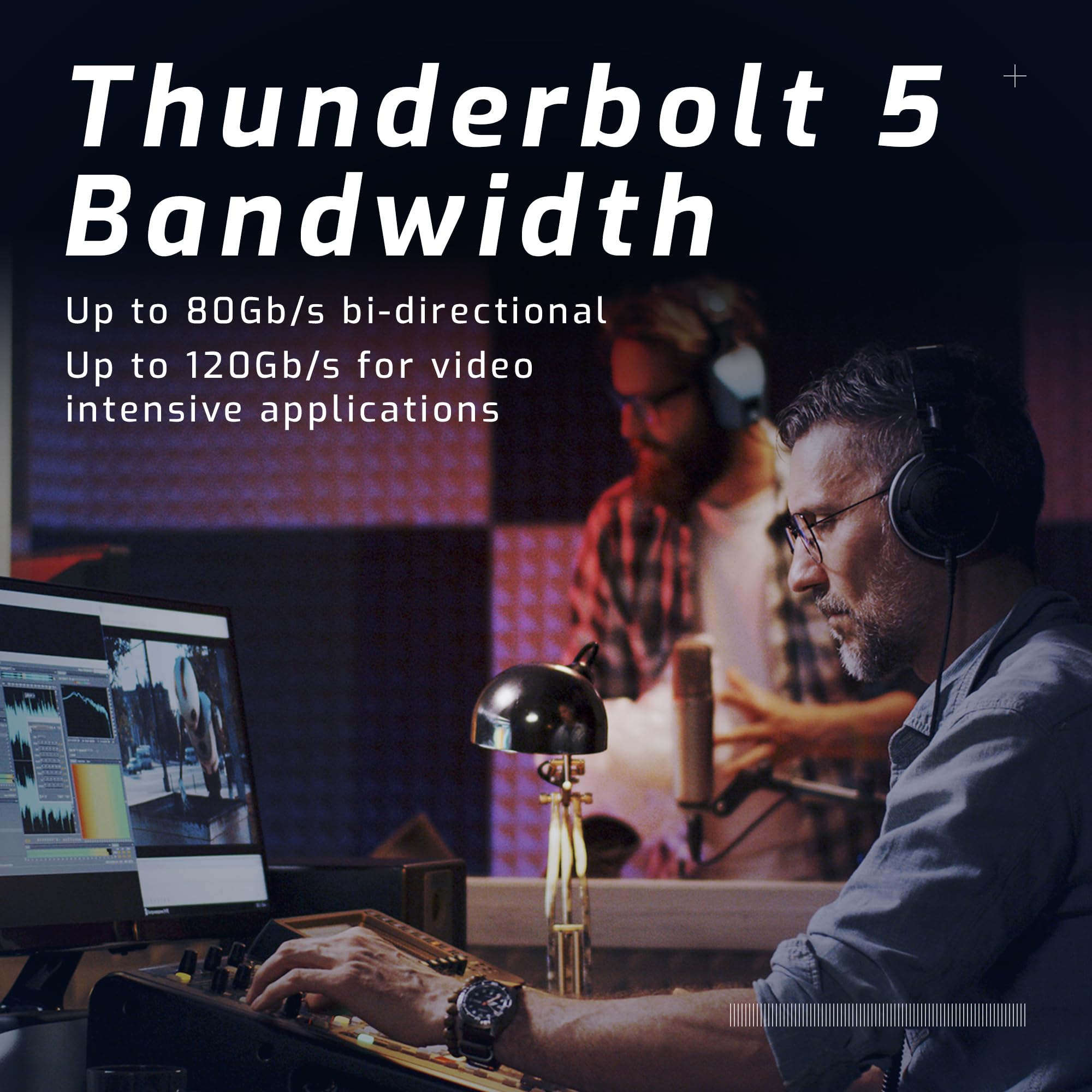 OWC Estación de acoplamiento Thunderbolt 5 de 11 puertos, 2.5 GbE, lector de tarjetas SD/Micro-SD, conector de entrada y salida de audio, puertos USB 3.2 tipo A, suministro de energía de 140 W
