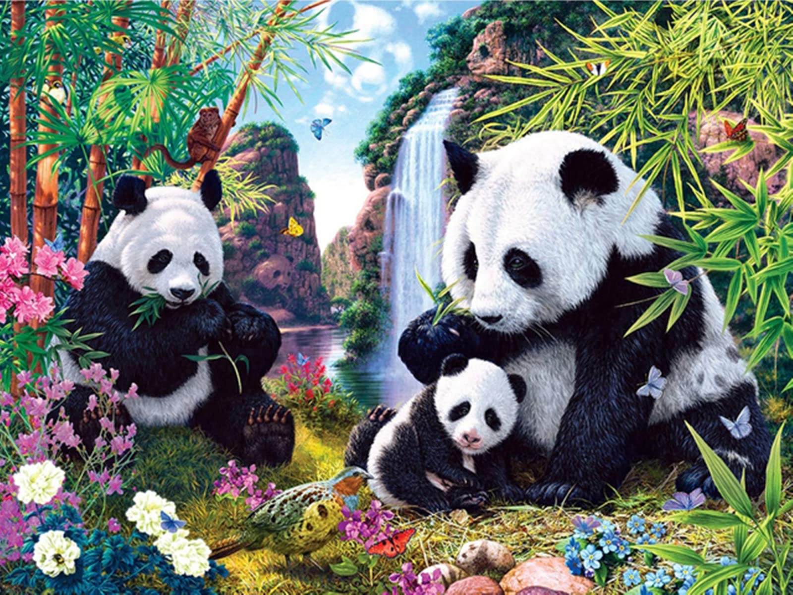 Puzzle animal en bois 4000 pièces format XXL 141x87cm pour décompression et concentration