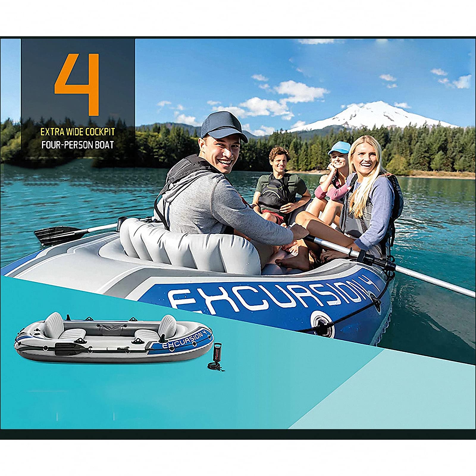 Zusammenklappbares Schlauchboot, Boote für Erwachsene, Schlauchboote, aufblasbares Fischerfloß aufblasbar, Schlauchboot, Kajak, Beiboote 315 * 165 * 43 cm