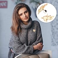 Vista 2 de Mudder 100 piezas de pasadores de bloqueo de pasador de bloqueo para pasadores, cierre de bloqueo con llave, 0.236 x 0.197 in, Cuero Cobre