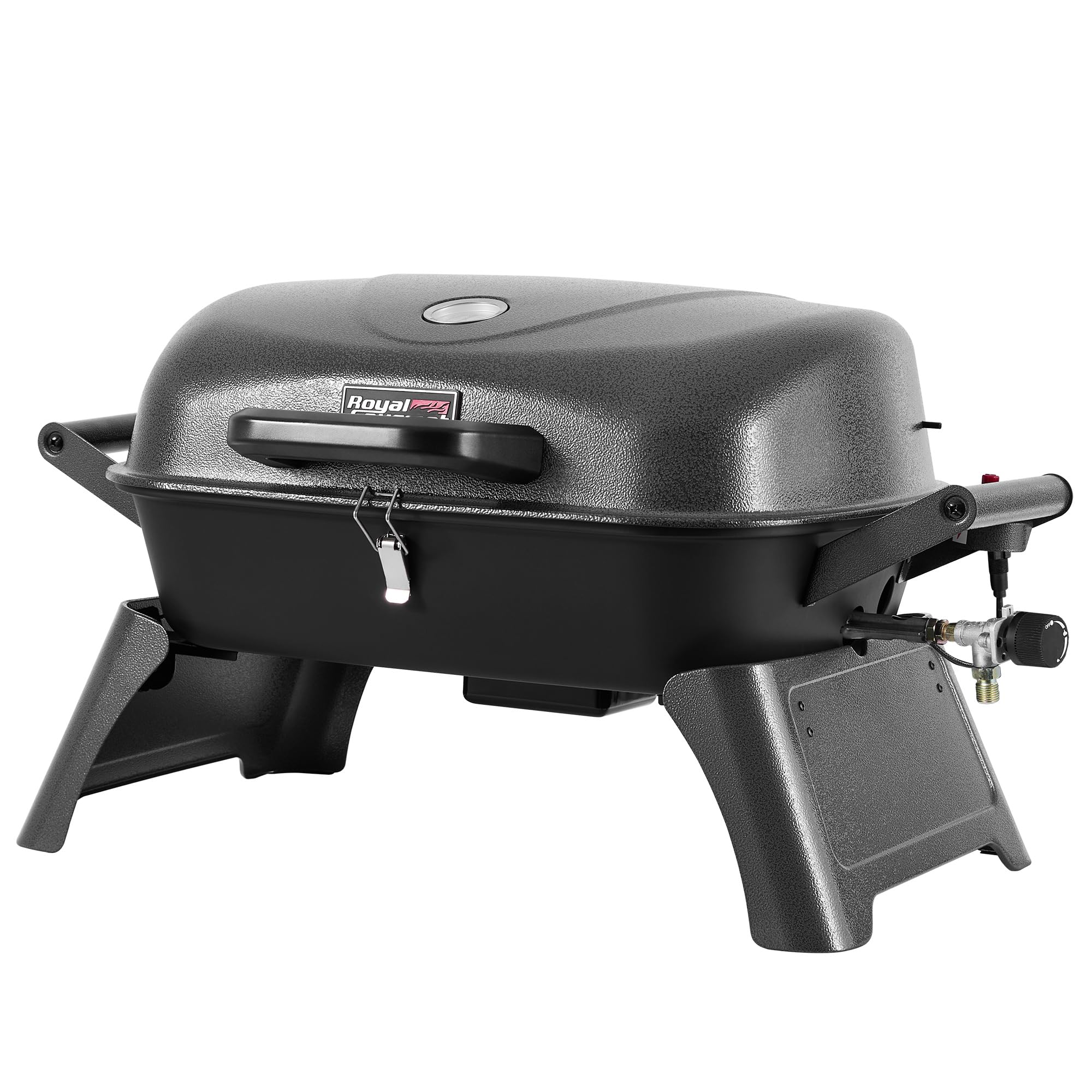 Royal Gourmet Gasgrill mit 3,5 kW, Tischgasgrill mit Griffen und Klappbaren Beinen, Tragbarer Campinggrill für Garten, Balkon