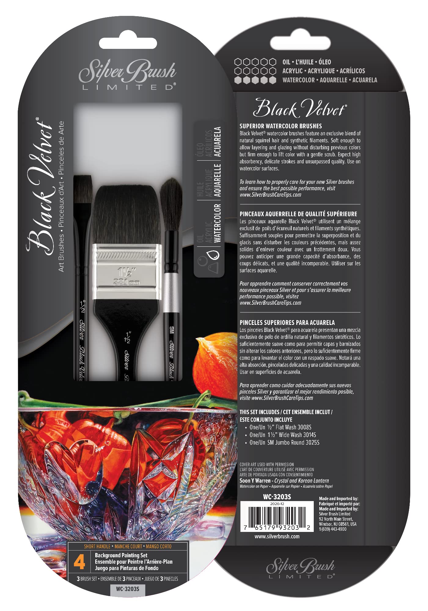 Black Velvet Watercolor Plein Air Set 3Pcs-