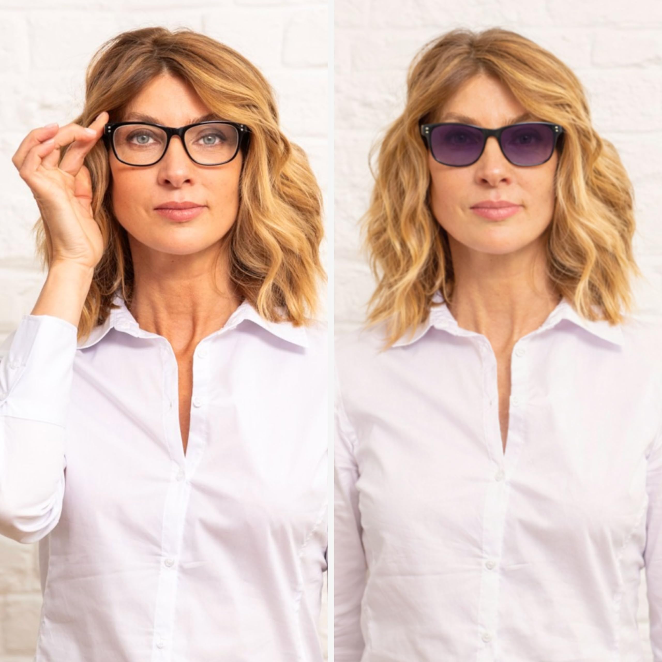 SILAC - 5370 - Pack duo lunettes de lecture et solaire pour homme et femme | Pack duo : une paire pour l'intérieur, une paire solaire pour l'extérieur – Dioptrie +1,00 à +3,50