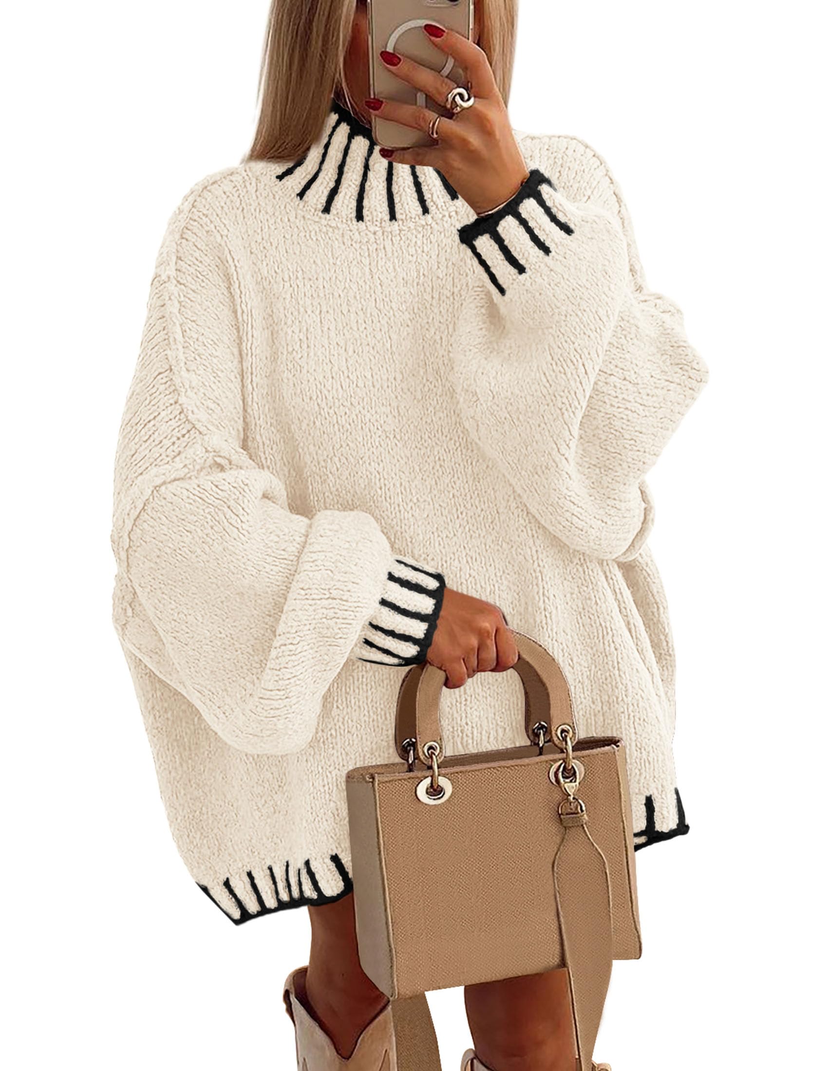 PRETTYGARDEN Mock Neck Pullover