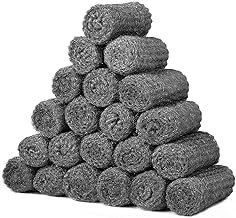 20 PCS 0000 Coarse Steel Wire Wool, Mice Coarse Wire Wool Rats Wall Hole Fill Fabric for Removing Paint, Varnish, Rust Can Stop Rats, Insect, Pest