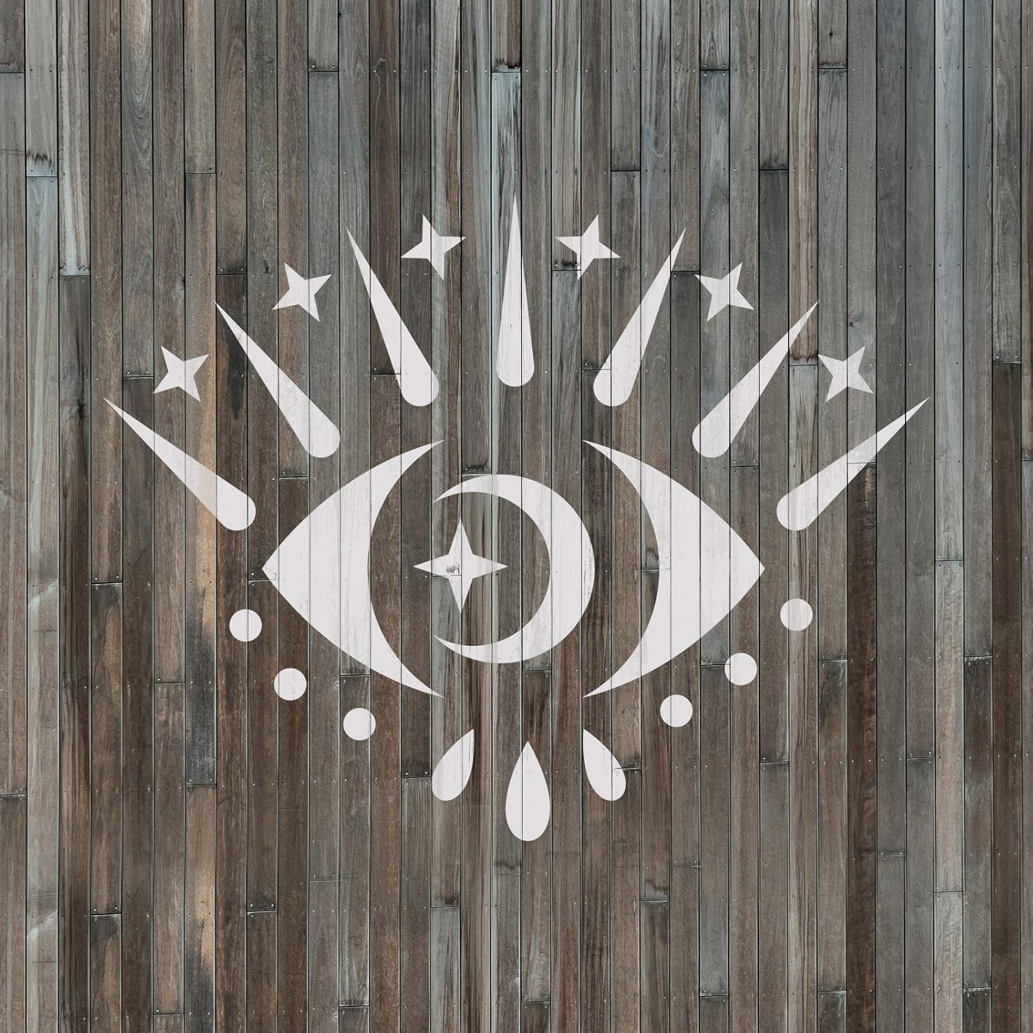 Koruma Evil Eye Stencil - Unleash Creepy Creativity with Easy-to-Use Designs, Horror Stencil, Halloween Art, Art Stencils