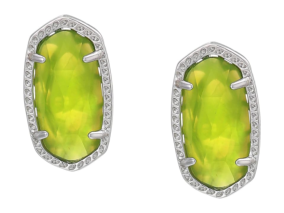 

Kendra Scott Ellie Earring (Rhodium/Peridot Illusion) Earring, Yellow
