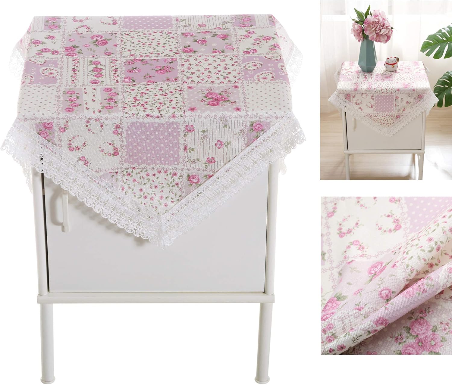 Exclusive Discount 70% Price Bettop Tablecloth, Bedside Tablecloth, Bedside Tablecover,Bedside Table Dustcover,Bedside Tabletop Home Decoration,Table Covering Doilies for Furniture (Pastoral Purple) Exclusive Discount 70% Price Bettop Tablecloth, Bedside Tablecloth, Bedside Tablecover,Bedside Table Dustcover,Bedside Tabletop Home Decoration,Table Covering Doilies for Furniture (Pastoral Purple)