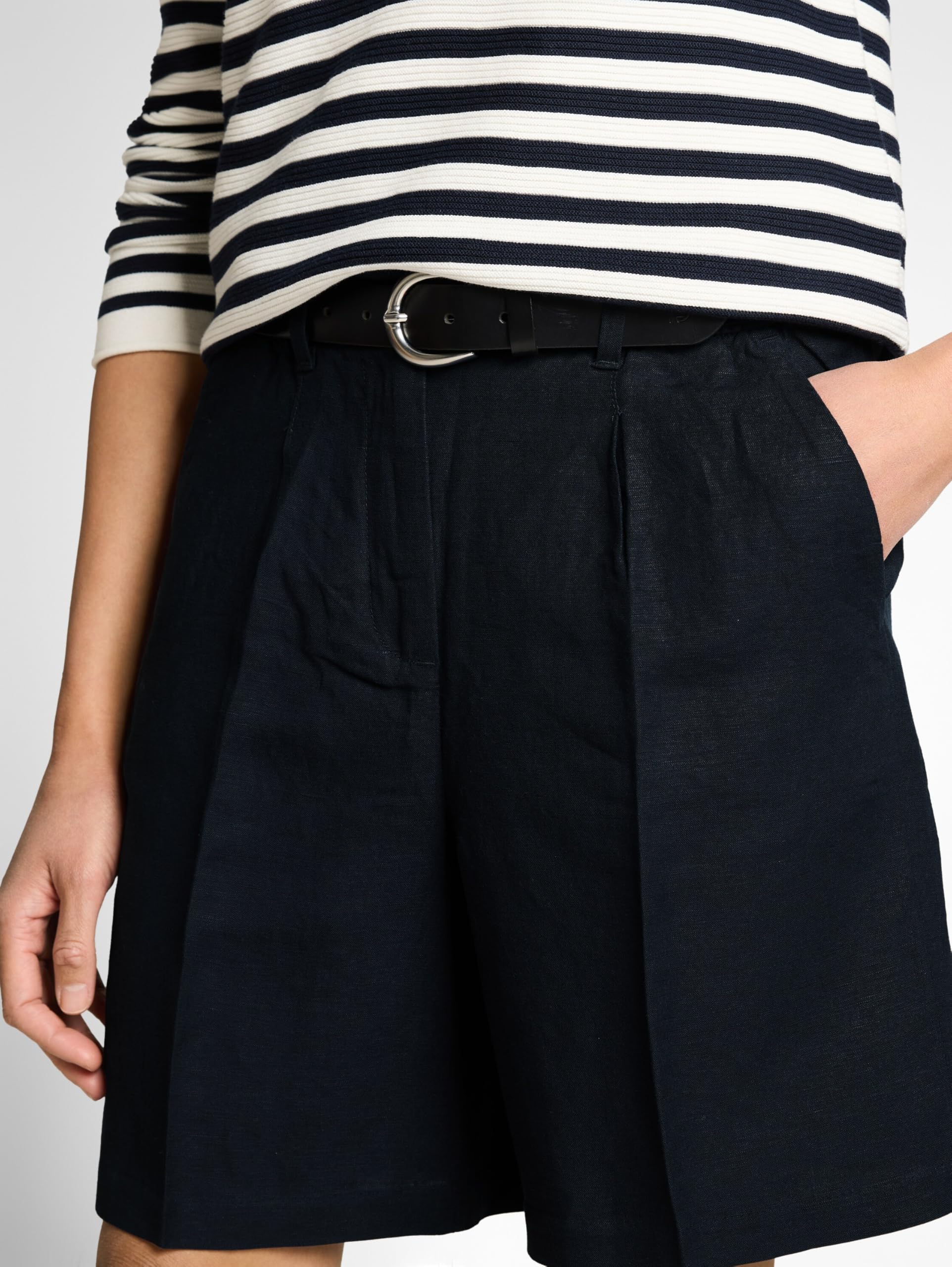 TOM TAILOR Damen Bermuda-Leinenshorts