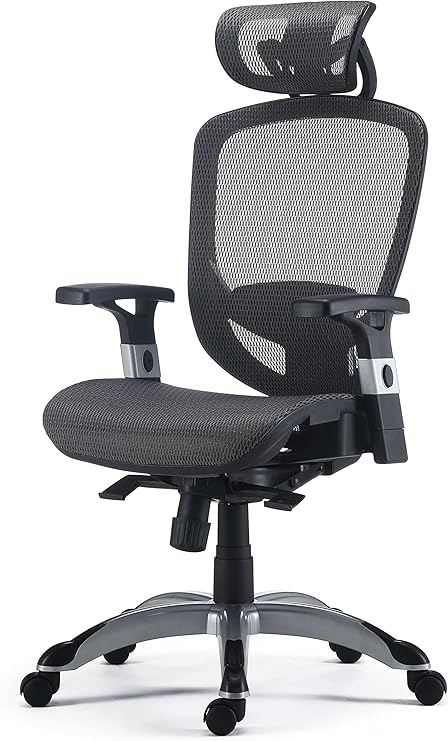 Flexfit Hyken Mesh Task Chair Charcoal Gray Un59464 Amazon Ca Home