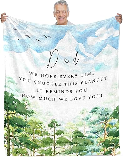 Miniatura 1 de Regalos para papá, regalos para el mejor papá del mundo, regalos de cumpleaños para papá, regalos para papá de hija, hijo, niños, manta de franela