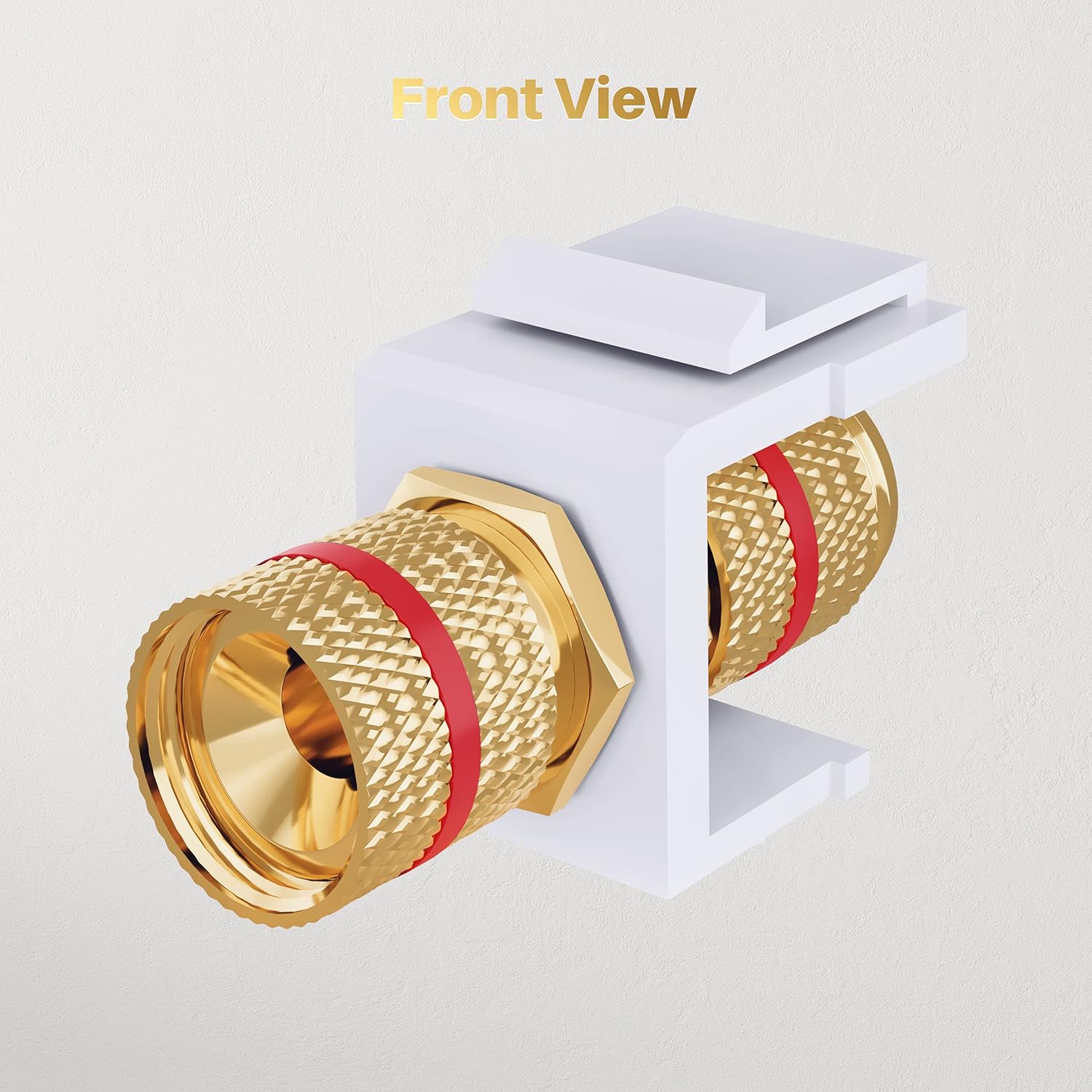 GearIT Banana Plug Keystone Jack Insert for Speaker, Binding Post