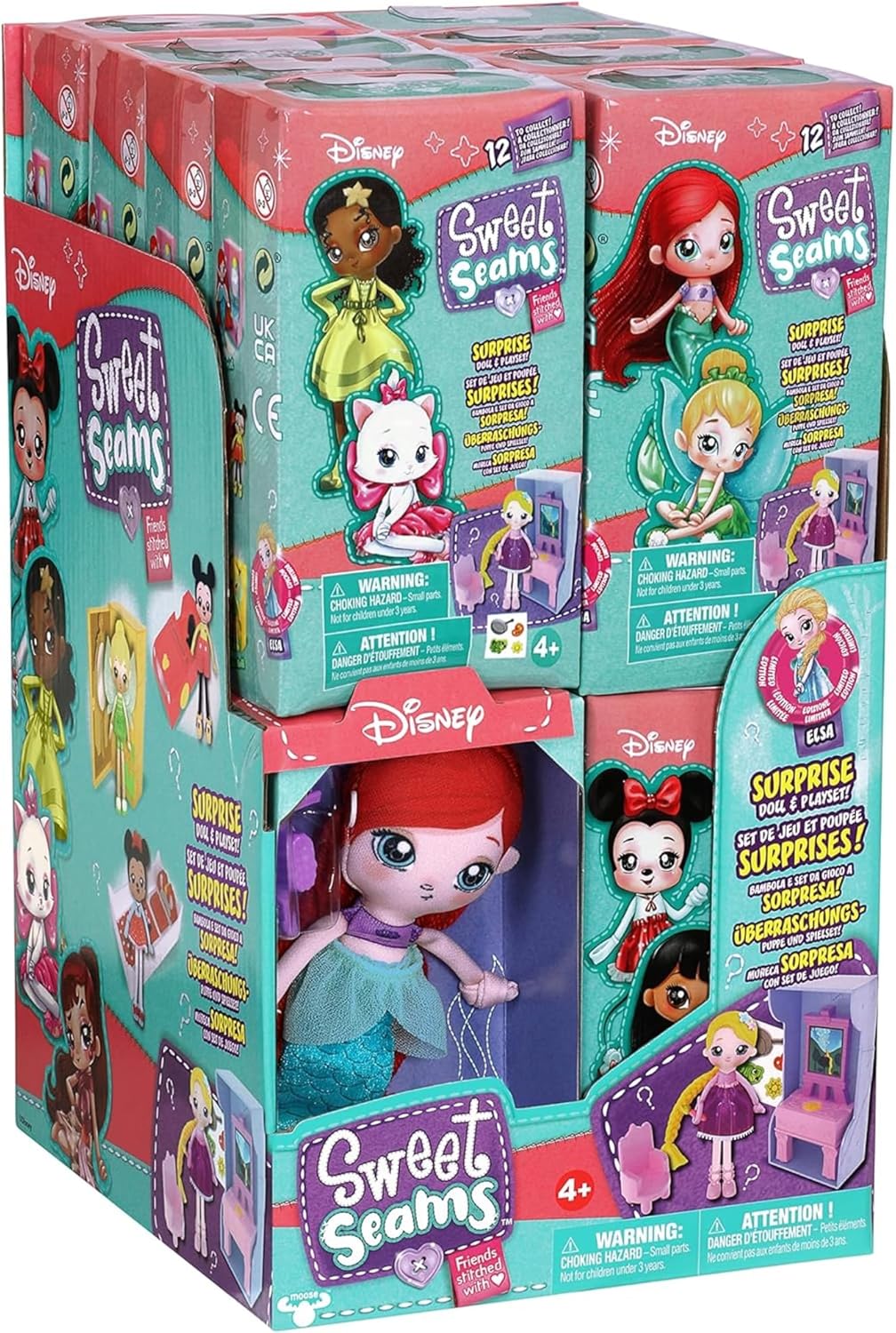 Disney Sweet Seams Dolls & Playsets With Accesories - Sets of 3 - (Rapunzel, Jessie & Minnie)