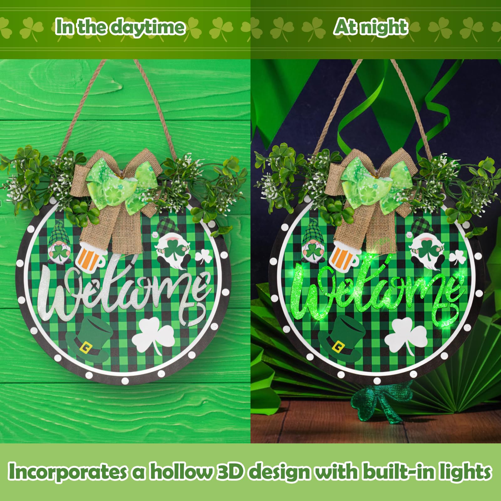 St. Patricks Day Deko Set – Irische Banner, Kleeblätter & Hängedekorationen Für Party & Zuhause