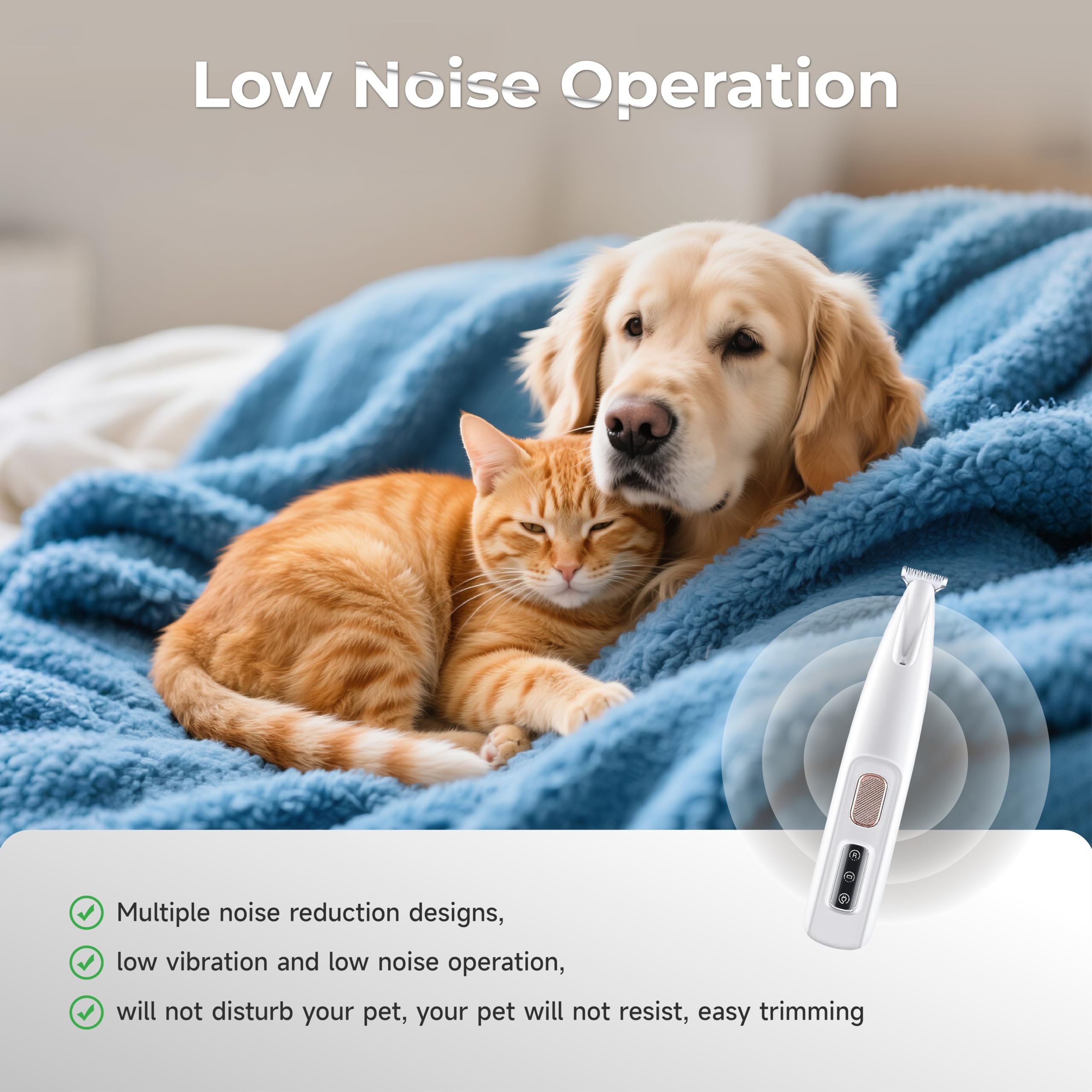 Upgrade Pet Paws Trimmer, Dog Grooming Clippers, Cat Shaver, Doggykings 3 in 1 Electric Dog Paw Trimmer - Image 3