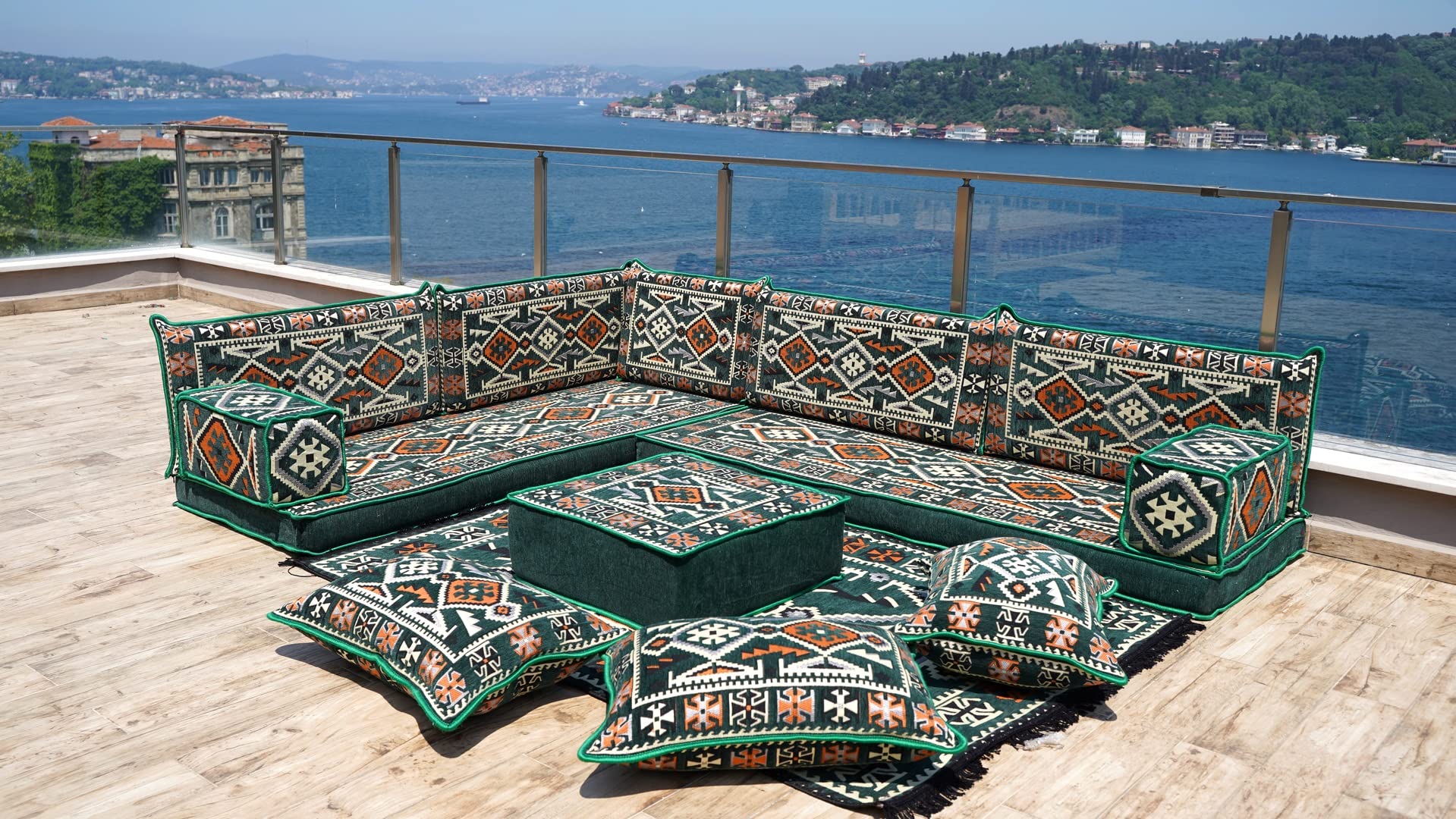 Buy 4'' Thickness Arabic Majlis, Arabic Floor Sofa Seating, Arabic