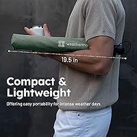 Vista 3 de Weatherman Paraguas de viaje plegable de alta calidad, resistente al viento, compacto, fácil de abrir automáticamente, resiste vientos de hasta 55