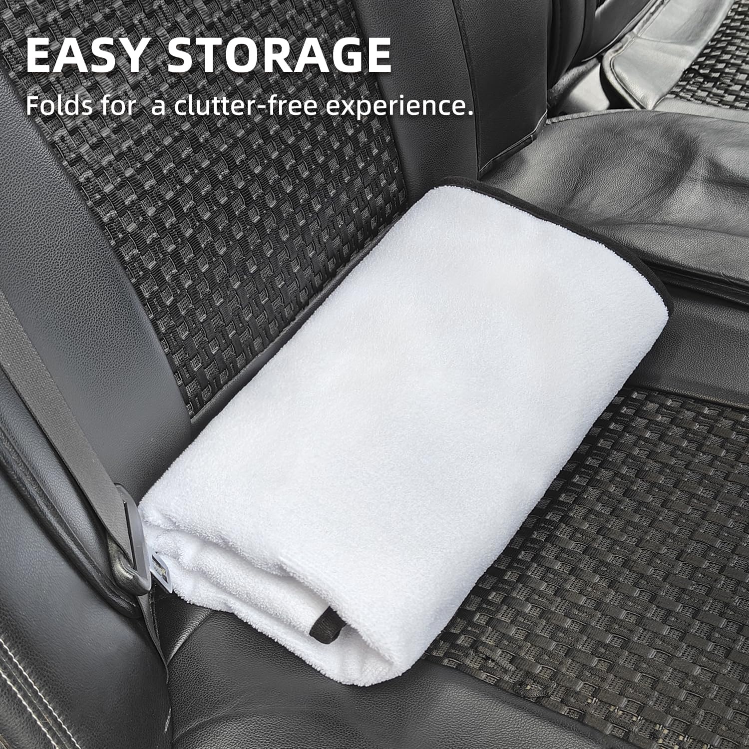 ZIMABLUE Housse De Siège Arrière Voiture En Tissu Éponge Universelle - Imperméable Antidérapante Absorbante - Protection Confortable Toutes Saisons Gris