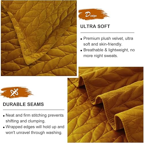 Miniatura 5 de Ivellow Edredón de terciopelo tamaño King, color rosa, ligero, reversible, para todas las estaciones, edredón de terciopelo de lujo de 3 piezas con