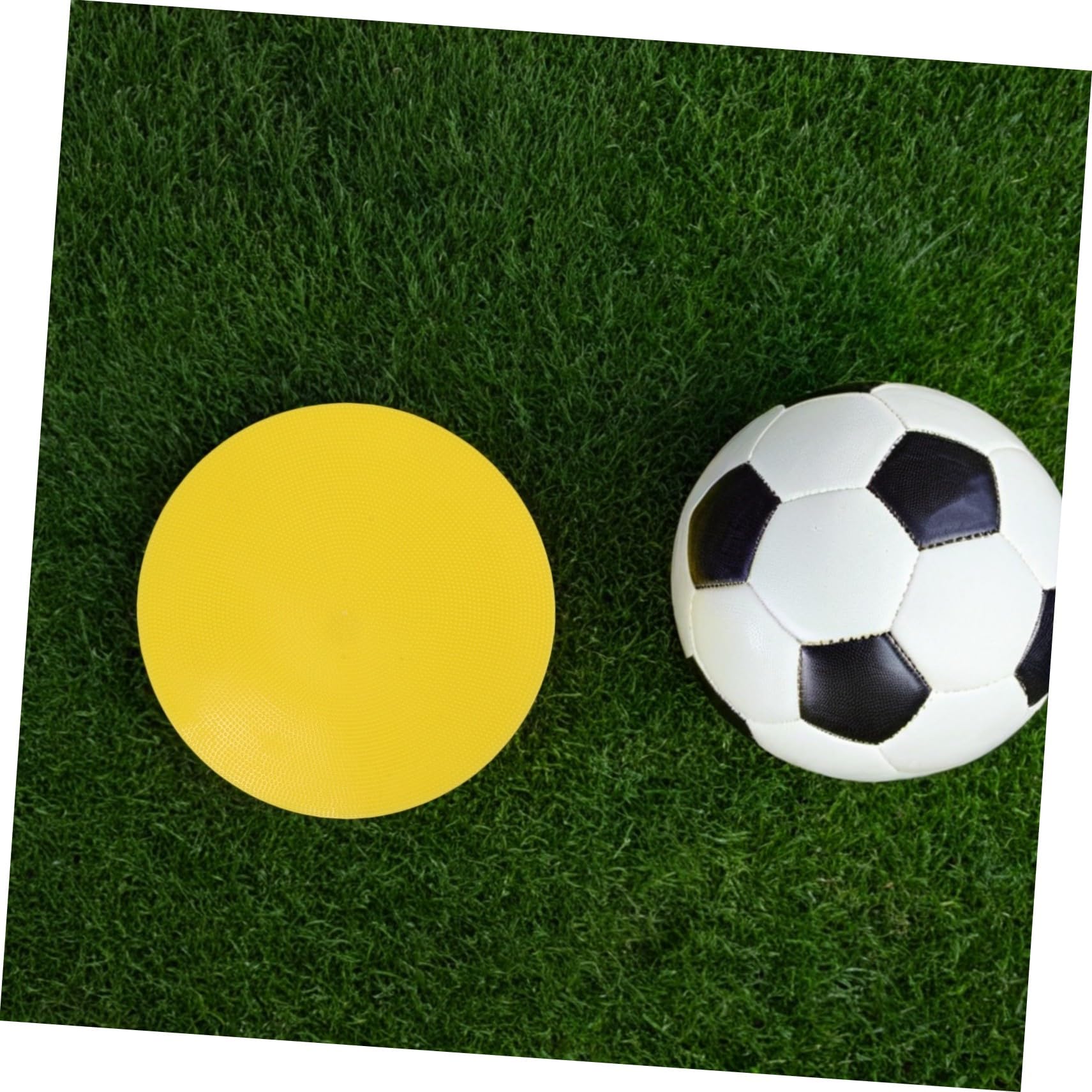 Mikikit Marqueurs à Disque Plat Visibilité Améliorée Lot de 8 en PVC Revêtement Anti-UV pour Entraînement de Football et Exercices D'agilité Sportive