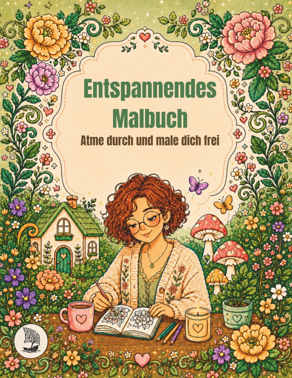 Malbuch – Atme durch und male dich frei: Das meditative Malbuch für Erwachsene und Jugendliche zur Achtsamkeit, Entspannung, inneren Ruhe und Stressabbau