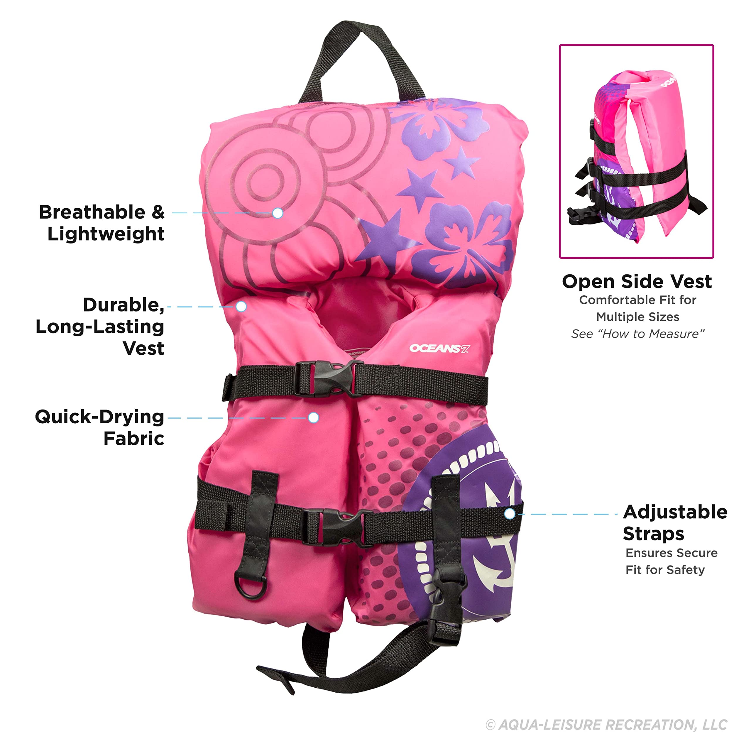 Oceans7 US Coast Guard Approved Infant Life Jacket 830 lbs Type II