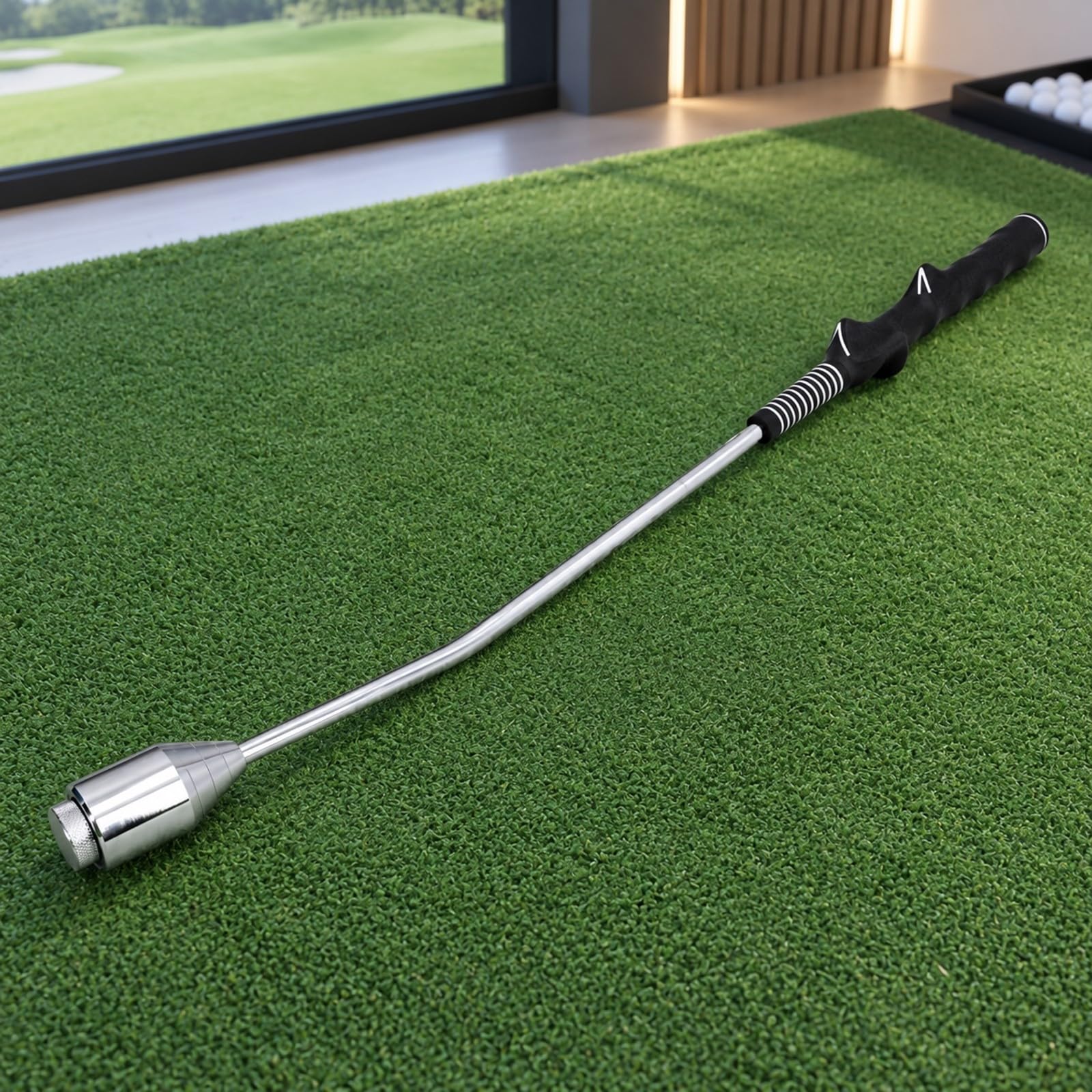Baoblaze per Colpo Indoor con Asta in Acciaio Cromato Resistente Ergonomico per Golfisti, Pratica a Casa