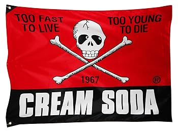 Amazon | CREAM SODA 角ドクロ フラッグ 旗 ☆ クリームソーダ