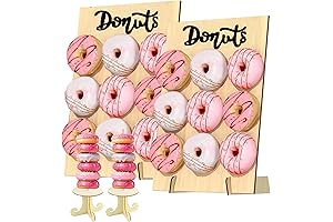 Wooden Donut Wall Display Board