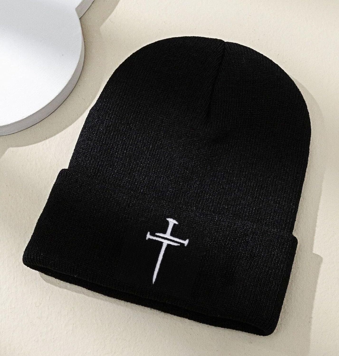 Christian Jesus Cross Beanie - Faith Winter Beanie Hats for Men Women - Religious Gifts for Christmas & New Years - Image 6