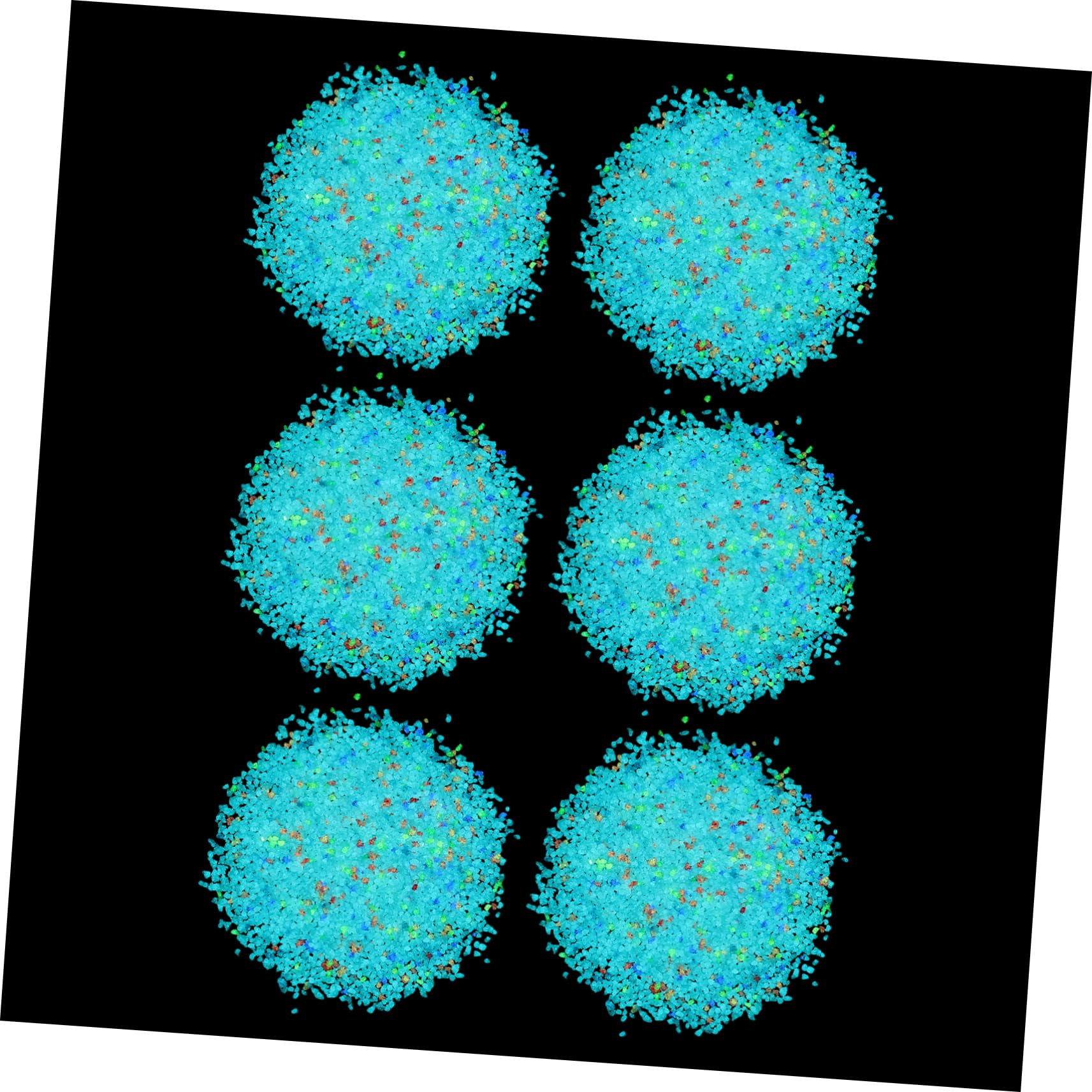 Totority Glow Dark Luminous Sand 6 Bags Fluorescent Particle for Wishing Bottle Fish Tank Dec