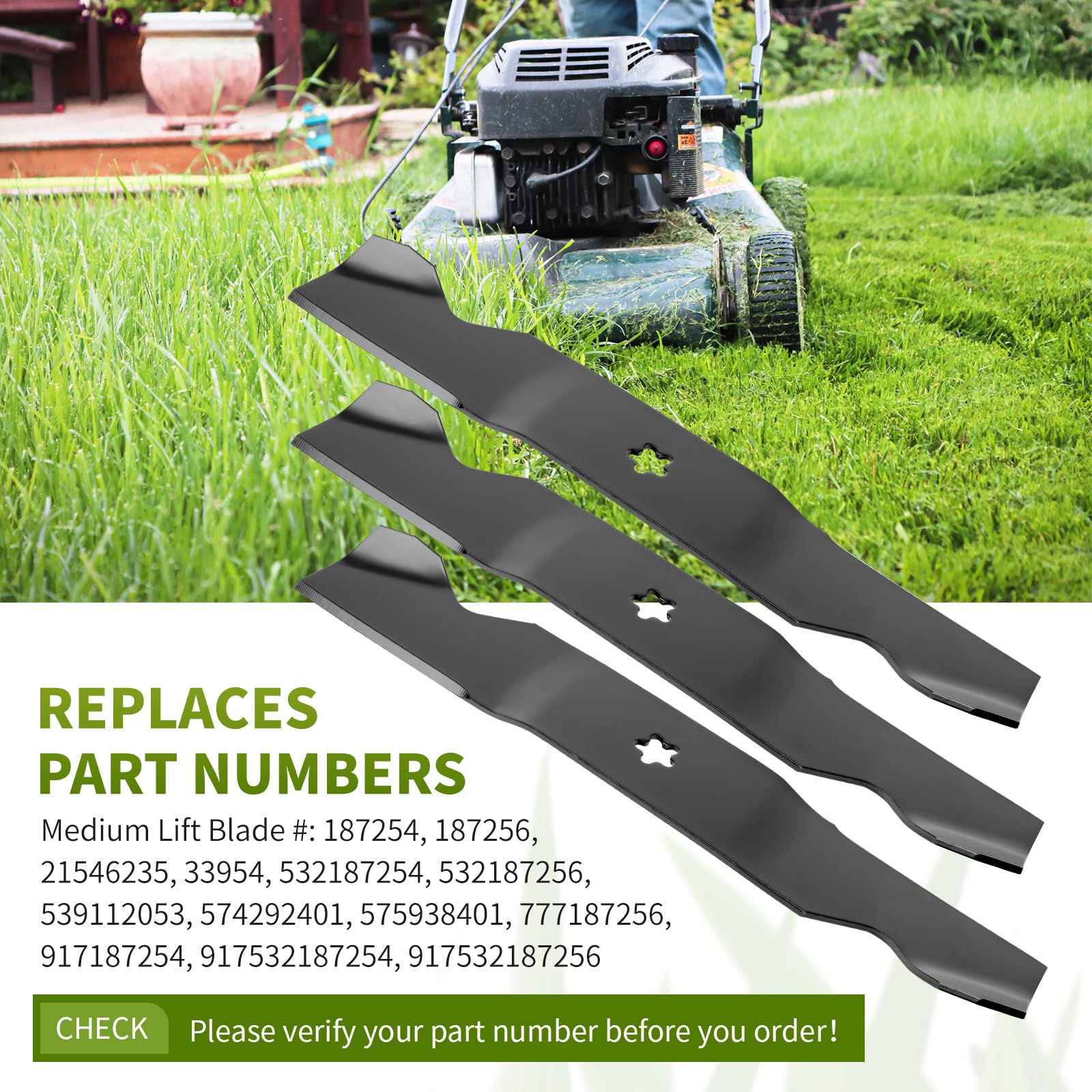 Lã Vũ Amazon.com : Fourtry Replacement 187254 Medium Lift Blades Set