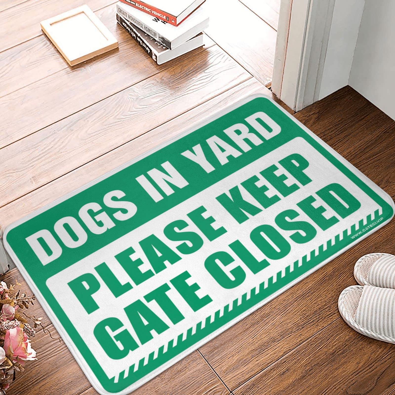 Tapis de porte uni pour chiens afin de garder la cour propre