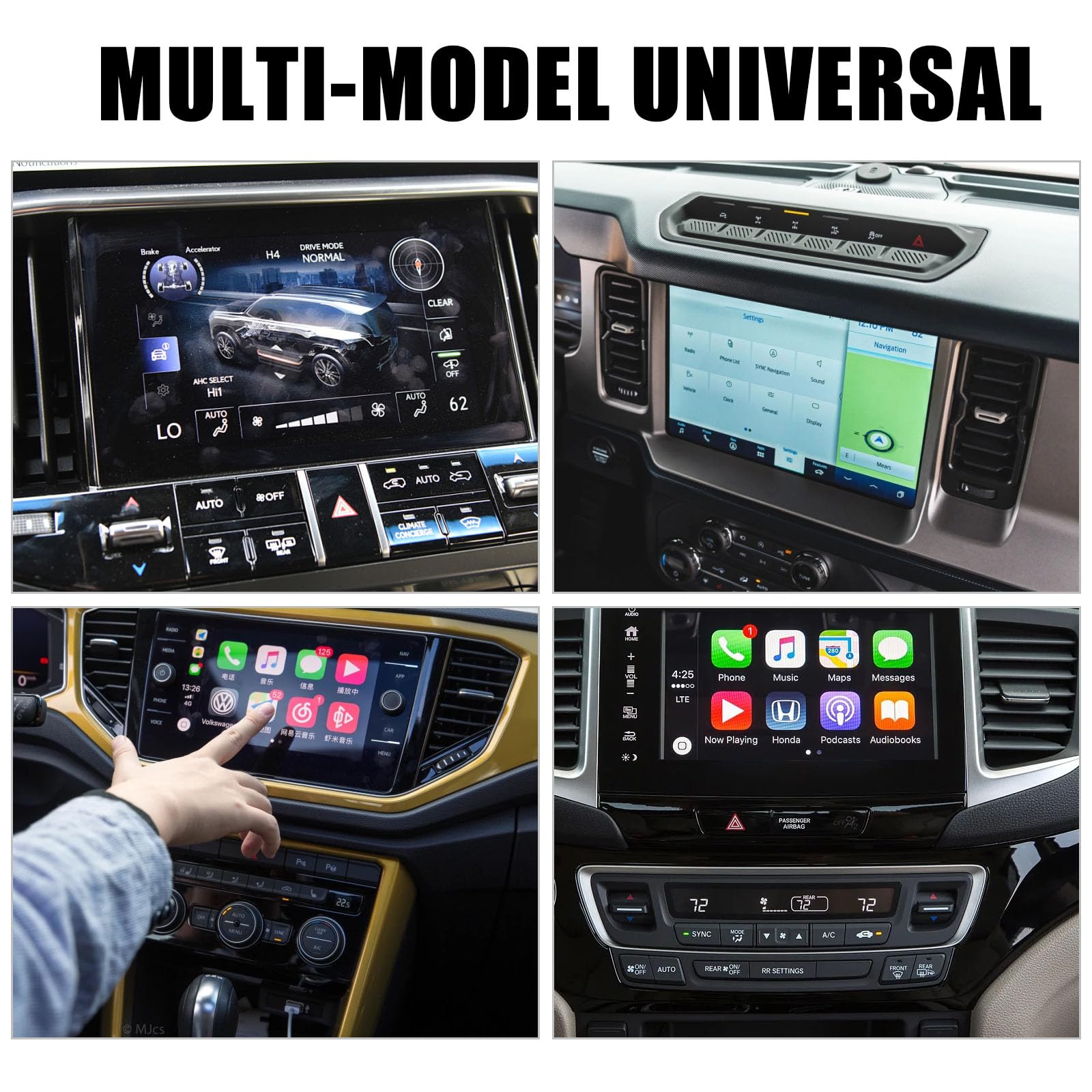 Radio samochodowe rama montażowa, 2 DIN, podwójna metalowa rama, mocowanie radia samochodowego z akcesoriami montażowymi, podwójna rama montażowa DIN do radia samochodowego VW Double DIN, radio